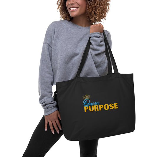 Queen Purpose Large organic tote bag